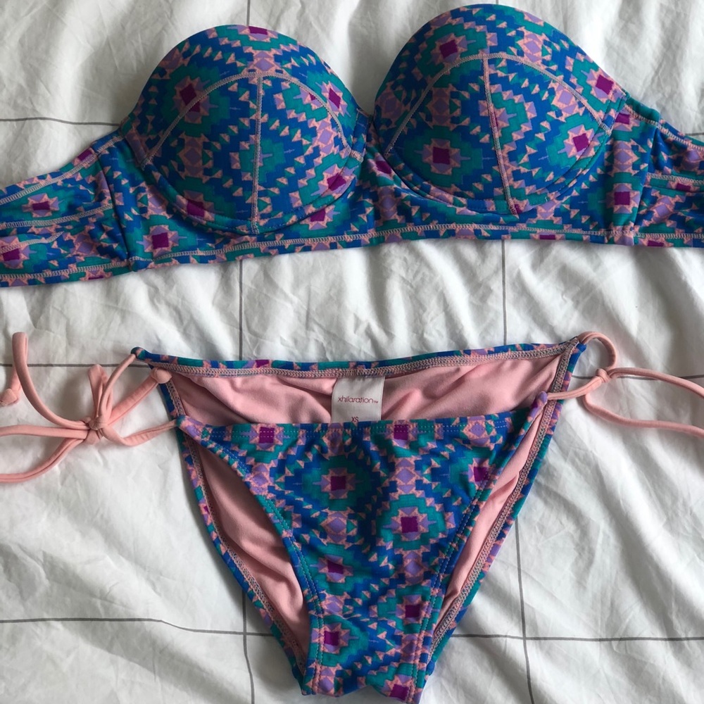 Target Xhilaration Boho Pattern String Bikini, Xs - image 2